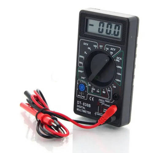 Купить Тестер цифровой мультиметр Digital DT830B черный с защитой от ...