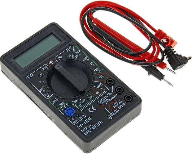 Купить Тестер цифровой мультиметр Digital DT830B черный с защитой от ...