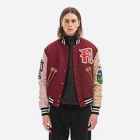 Куртка Aries Varsity Jacket AR70200 бордовий M, XL, L