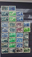Поштові марки 1942-1944 г Герої ВОВ Міста-герої