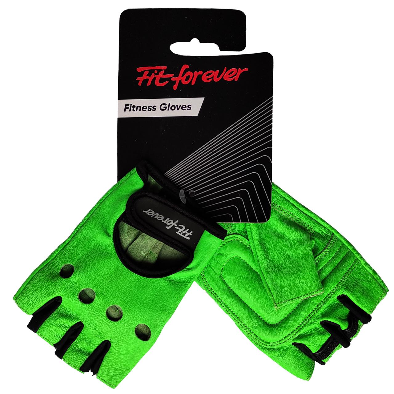 Рукавиці для фітнесу Fit forever Supreme S Салатові (AI-04-1339-C_S)