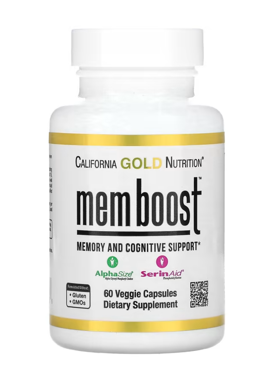 California Gold MEM Boost Memory & Cognitive Support 60 veg caps