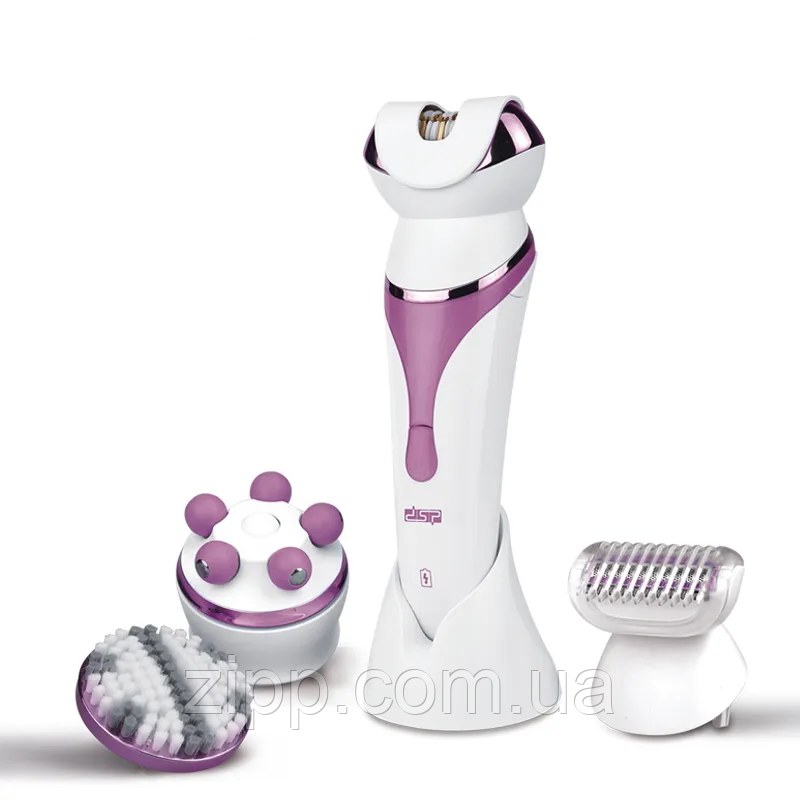 Епілятор масажер 4 в 1 DSP 80012 на акумуляторі, фото 1