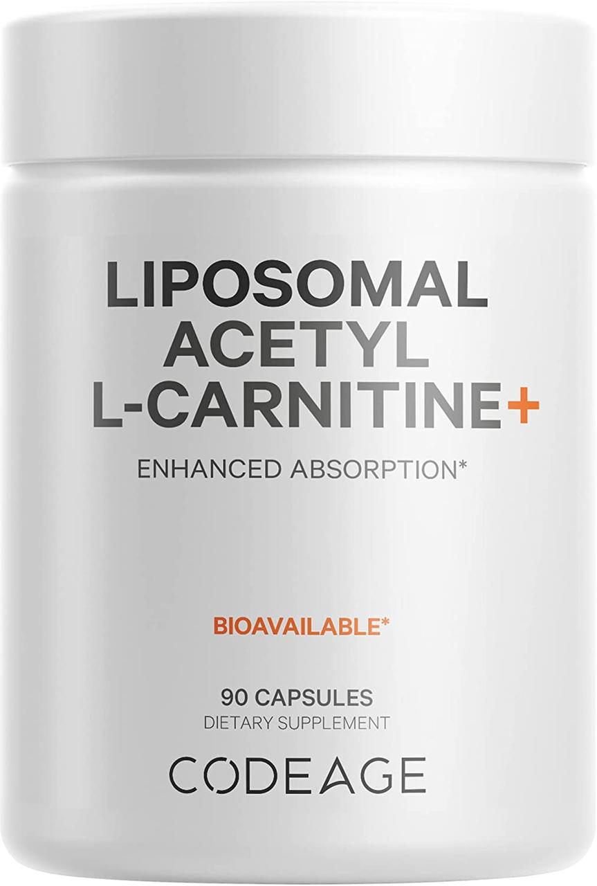 CodeAge Liposomal Acetyl-L-Carnitine / Ліпосомальний ацетил-L-карнітин 90 капсул