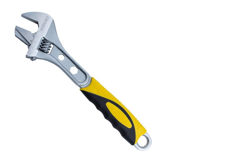 Ключ розвідний 300мм, переставна губка, гумова рукоятка, розведення губок 41мм Sigma 4100941