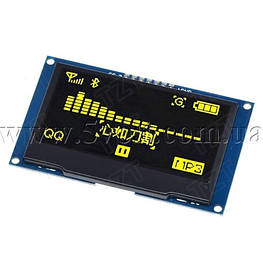 Дисплей OLED 2.42 жовтий драйвер SSD1309 інтерфейс SPI