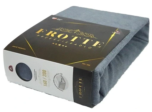 Терикоєвий простирадло з резинкою 160x200 преміум товсте з, фото 1