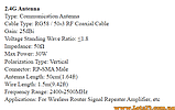 WIFI антена спрямована 2.4G 25 dBi зовнішня стріла YAGI спрямована антена 2.4 ГГц для квадрокоптера, фото 3