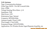 WIFI антена спрямована 2.4G 25 dBi зовнішня стріла YAGI спрямована антена 2.4 ГГц для квадрокоптера, фото 2