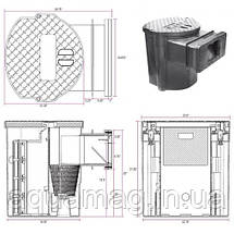Скімер ставковий вбудований, бортовий Savio High Flow Standard Skimmer на 120м2 для ставка, водойми, басейна, фото 6