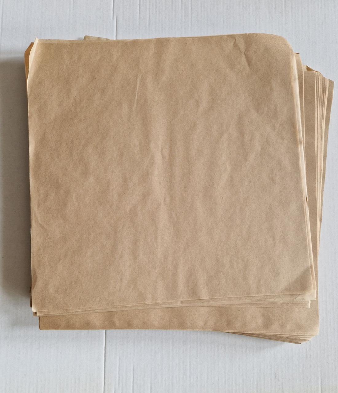Пергамент резаный в листах бурого цвета 29х29 см. Плотностью 40 г/м2 - фото 2 - id-p1820194997