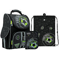 Шкільний набір рюкзак + пенал + сумка Kite Champion K22-501S-6 990 г 35х25х13 см чорний