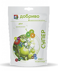 Ріст. Супер Добриво водорозчинне кристалічне, 250 г