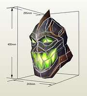 PaperKhan Конструктор из картона Helm Warcraft papercraft 3D фигура развивающий подарок статуя сувенир