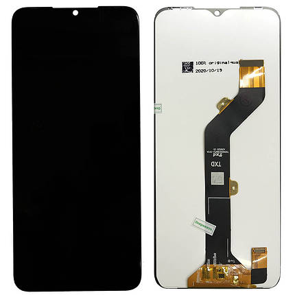 Дисплей для Tecno Spark 7 (KF6N) + сенсор чорний (Оригінал), фото 1