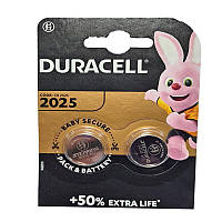 Батарейка Duracell CR2025 Lithium 3V 1шт (блистер по 2шт)