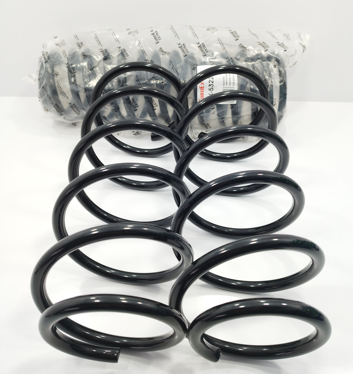 Пружина передня (к-т 2 шт.) Авео 1.5-1.6 EuroEx Угорщина, фото 1