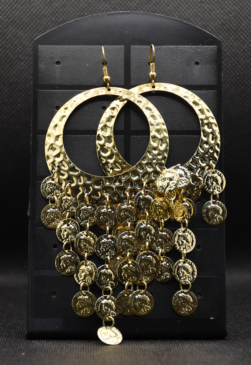 Сережки з монетками, фото 1