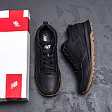 Чорні чоловічі шкіряні кросівки, фото 2
