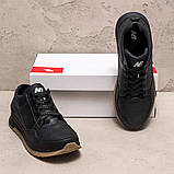 Чорні чоловічі шкіряні кросівки, фото 4