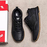 Чорні чоловічі шкіряні кросівки, фото 5