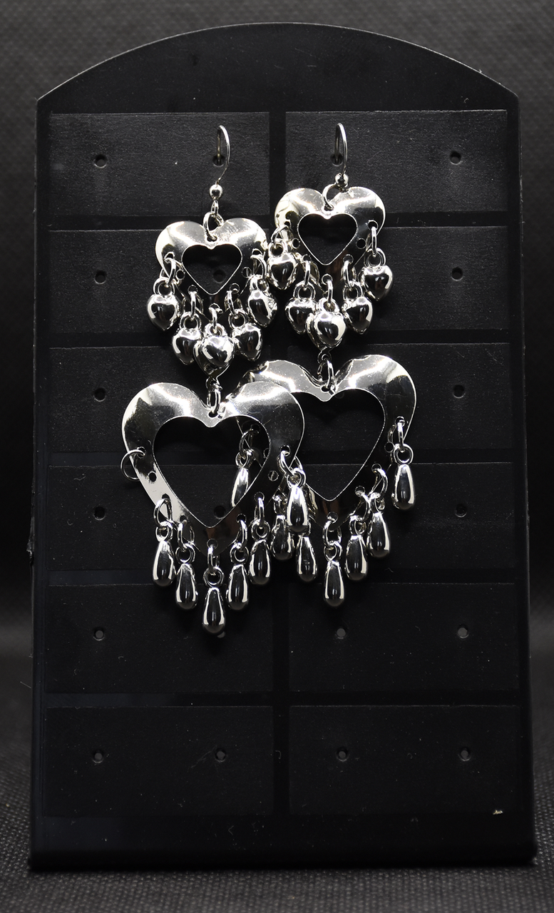 Сережки 2 серця, фото 1