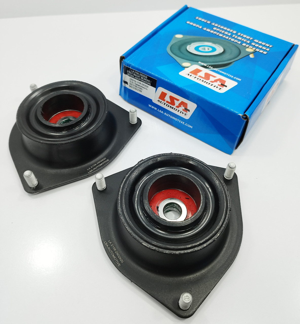 Опора переднього амортизатора (к-т лев + оправ) ВАЗ 2108-099 LSA Словаччина, фото 1