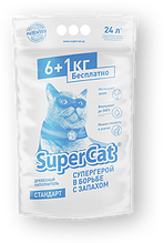 Деревний наповнювач для котячого туалету СуперКет Стандарт Білий 7 кг