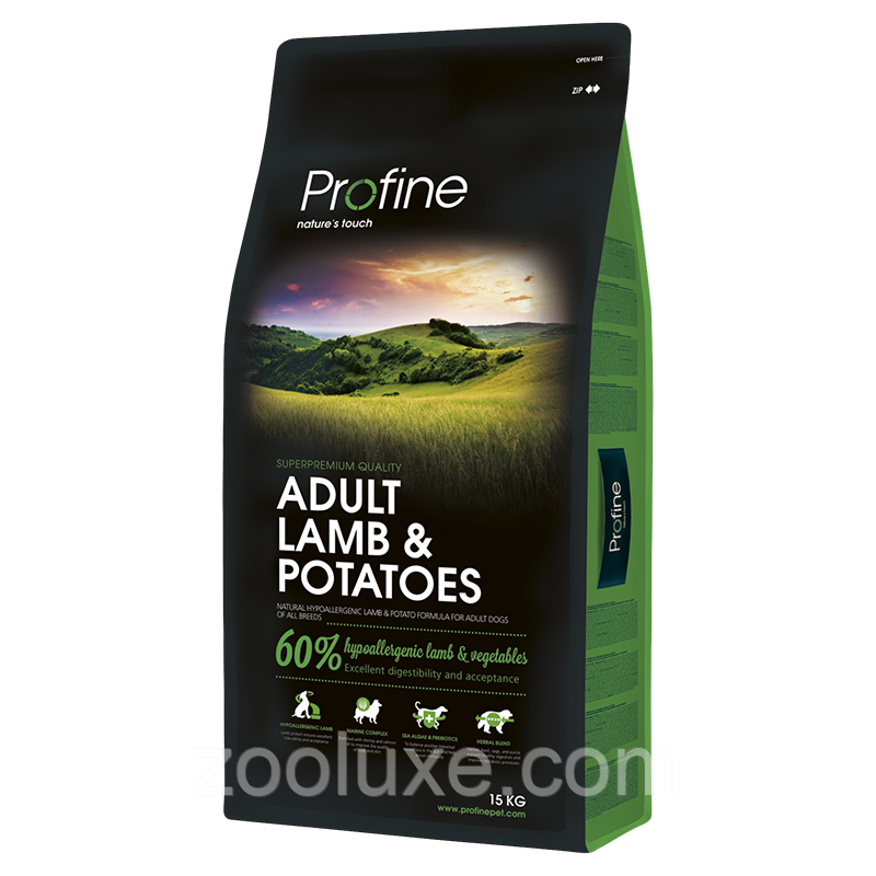 Profine Adult Lamb & Potatoes 15 кг / Профайн Едалт Ягня й Картопляна 15 кг — корм для собак