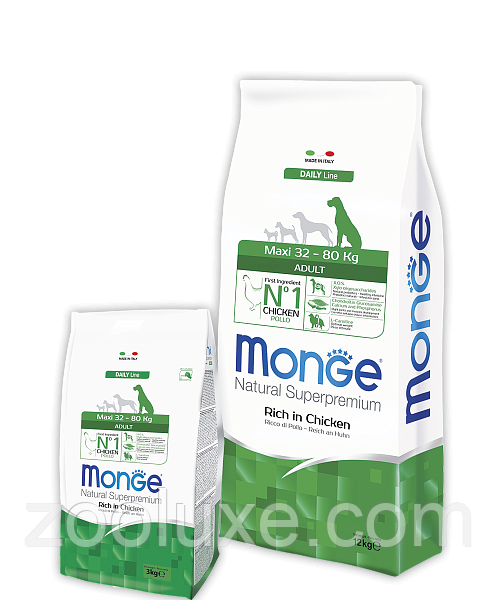 Monge Maxi Adult Rich in Chicken 15 кг / Монж Максі Едалт Курка 15 кг — корм для собак