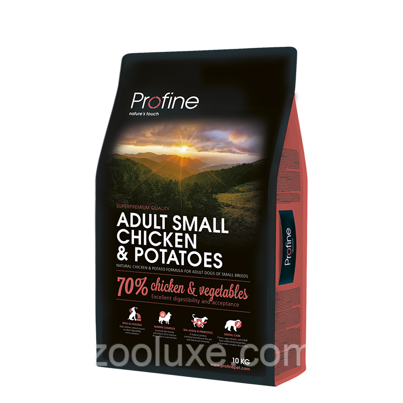 Profine Adult Small Chicken & Potatoes 10 кг / Пропакт Едалт Смол Курка та Картопля 10 кг — корм для собак