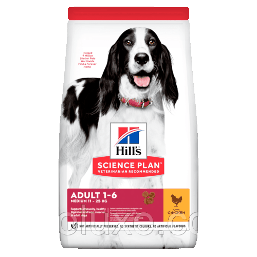 Hill's Adult Medium Chicken 2,5 кг - корм для собак з куркою