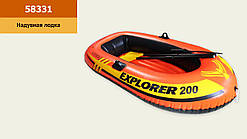 Човен надувний Intex 58331 "EXPLORER 200", двомісний, з веслами та насосом