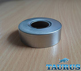 Круглий об'ємний декоративний фланець D60/висота 18 мм із нержавіючої сталі, внутрішній розмір 3/4" (d25 мм)