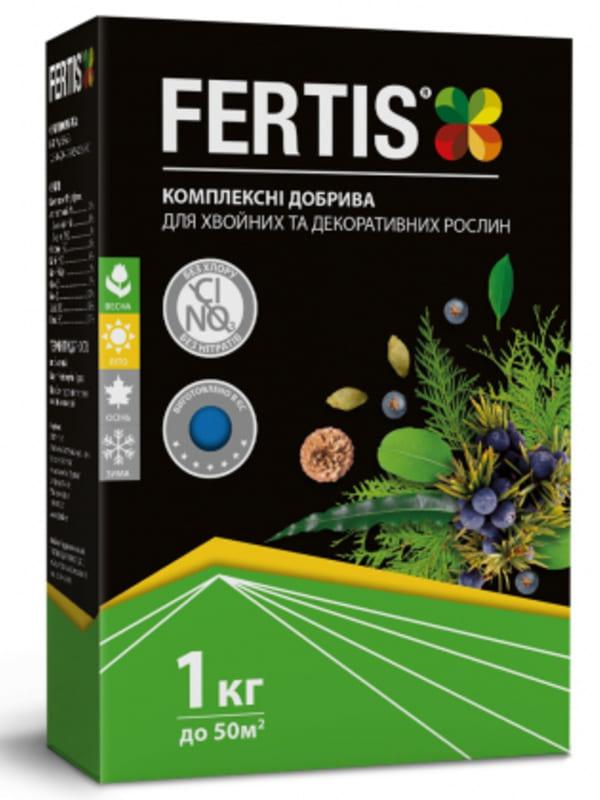 Добриво Fertis NPK 12-8-16+Me для хвойних і декоративних 1кг, фото 1