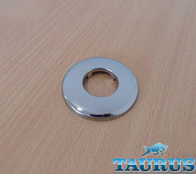 Круглий декоративний фланець-чашка D60/висота 8 мм із нержавіючої сталі, внутрішній розмір 3/4" (d26 мм)