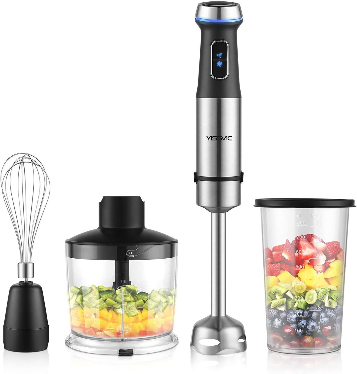 Заглибний блендер YISSVIC 1100 W 4в1 (1100 Вт, Німеччина), фото 1