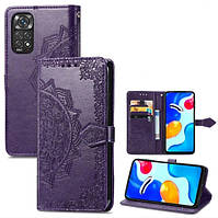 Чохол Vintage для Xiaomi Redmi Note 11 / Note 11S книжка з візитницею Фіолетовий