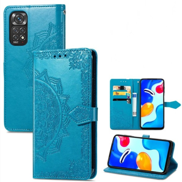 Чохол Vintage для Xiaomi Redmi Note 11 Pro книжка з візитницею Синій