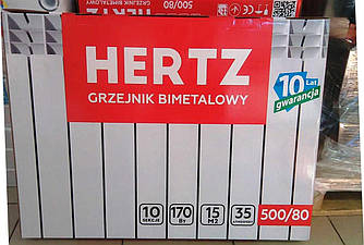 Біметалічний радіатор HERTZ 500/80