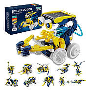 Дитячий навчальний конструктор-робот 11 в 1 Solar Robot Animals роботи на сонячній батареї, фото 3