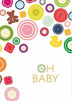 Листівка Oh baby ґудзики 10,5х15 см