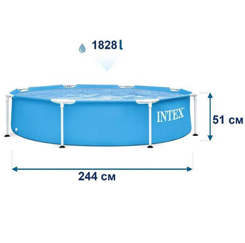 Бассейн каркасный INTEX круглый (244-51 см) 28205 (ID#1820281082), цена ...