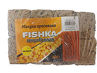 Жмых прессованный Fishka 300г - 8 кубиков - Кукурудза