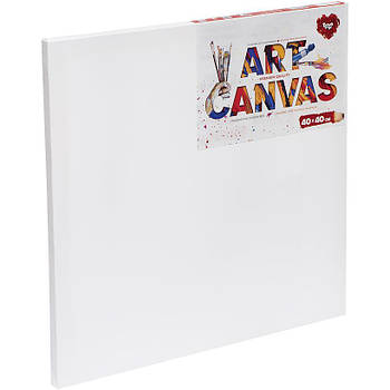 Квадратне полотно для малювання 40*40 см Білий Art Canvas AC-40х40 ДТ-ТО-09398 в упаковці 1 шт