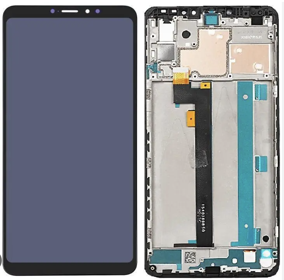 Дисплей (екран) для Xiaomi Mi Max 3 + тачскрин, чорний оригінал у рамці
