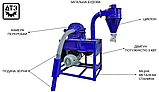 Кормоподрібнювач - зернодробилка ДТЗ КР-30А з автоподачею зерна та продуктивністю до 400 кг/год., фото 3