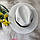 Літній капелюх Федора з чорною стрічкою унісекс білий, фото 5