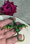 Брошка-кулон, "Зеленый" от студии LadyStyle.Biz, фото 3