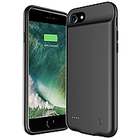 Чехол аккумулятор для iPhone 8 черный 3000 mAh, чехол повербанк для айфона, чехол зарядка на айфон